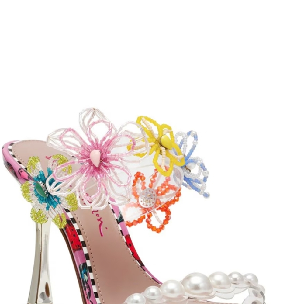 Betsey Johnson Pink and Blue Whimsical Heels